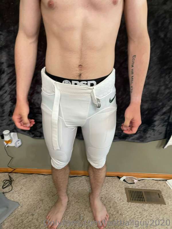 Me in football pants set 3 5