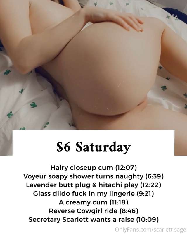 #### $6 SATURDAY! 🥳 Get any video on this list for $6, or *a..