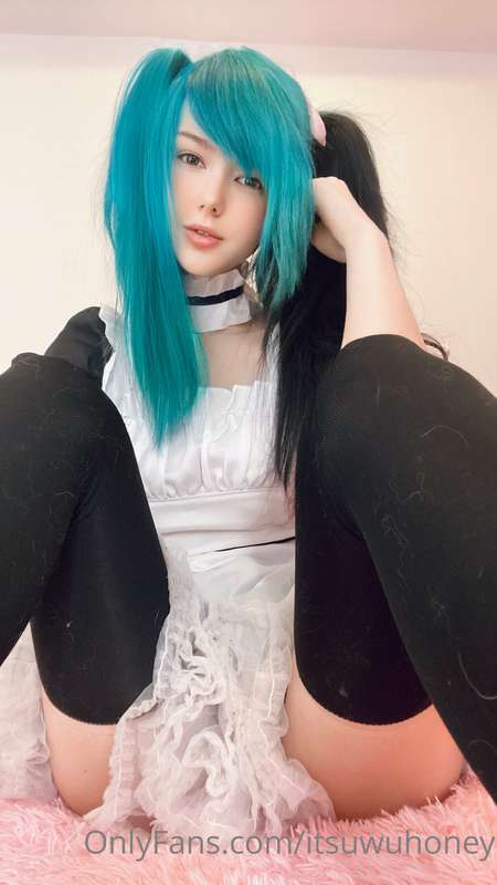 Showing off my cute lil maid dress 🥰 how fast would you rip ..