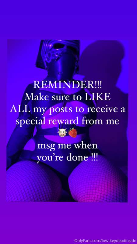 Reminder!!!!! Make sure to LIKE ALLL my posts (if you haven’..