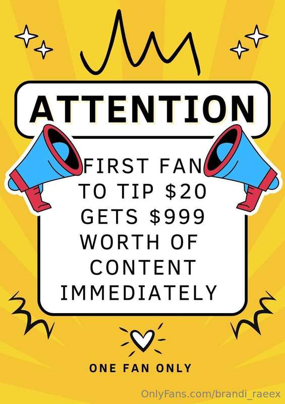 ‼️ HURRY BLOWOUT SALE ‼️FIRST FAN TO TIP $20 GETS $999 OF CO..