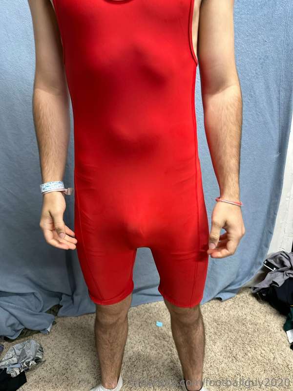 The private in a red wrestling singlet! 22