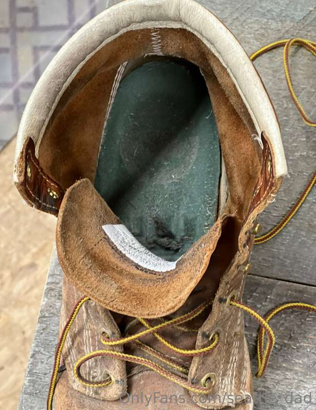 These are my old worn out work boots. DM me with an offer if.. 4