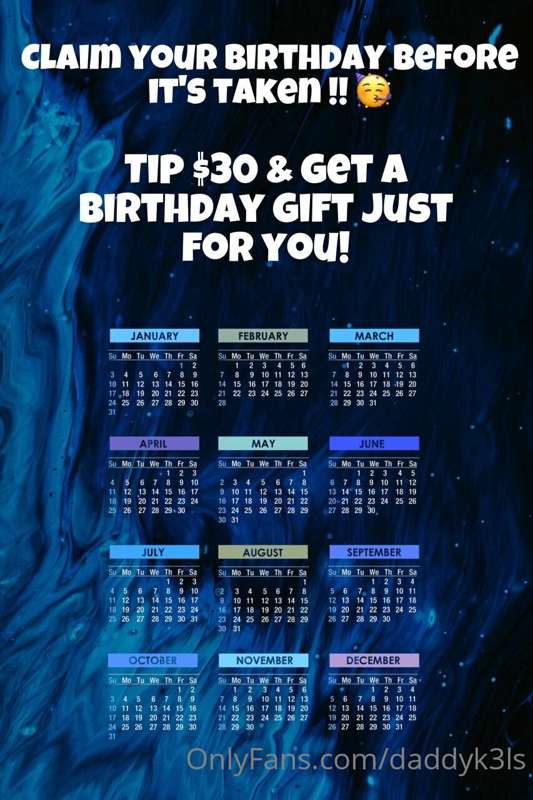 MAKING SPECIAL BIRTHDAY CUSTOMS 😍 only one person per date....