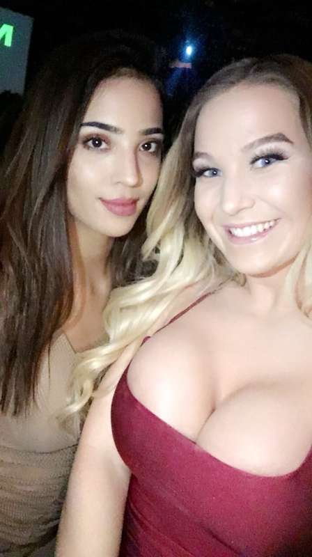 My big tits with a hot girl 