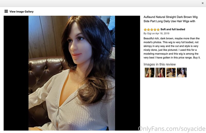 I was looking at wigs on Amazon the other day. Checked the p.. 1