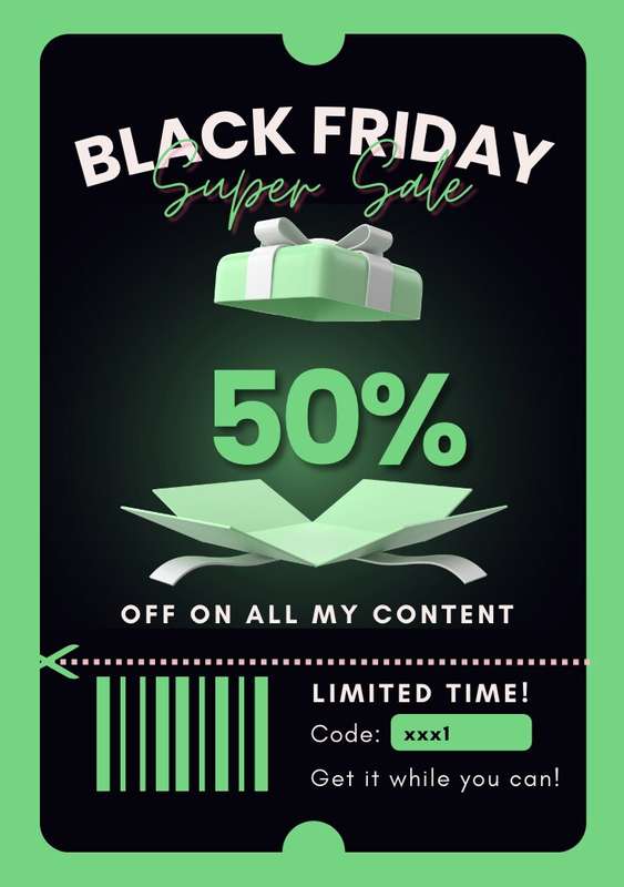 Get 50% OFF on ALL my videos!! Today only 🙈🥰Let me know if t..