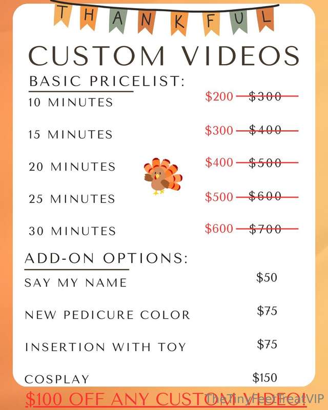 November custom video orders are now open!Because I'm so tha..