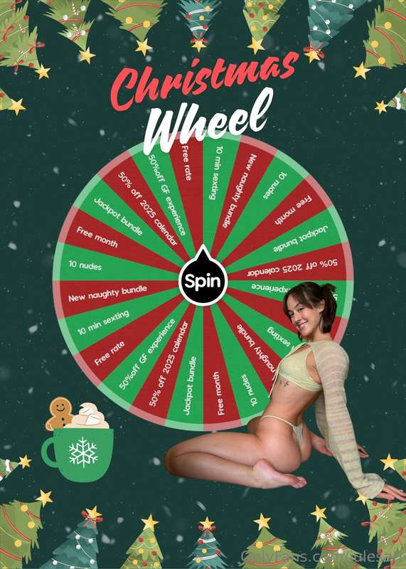 Let’s start celebrating 🎅🏻Tip in $12 for 1 spin 🎄Tip in $25 ..