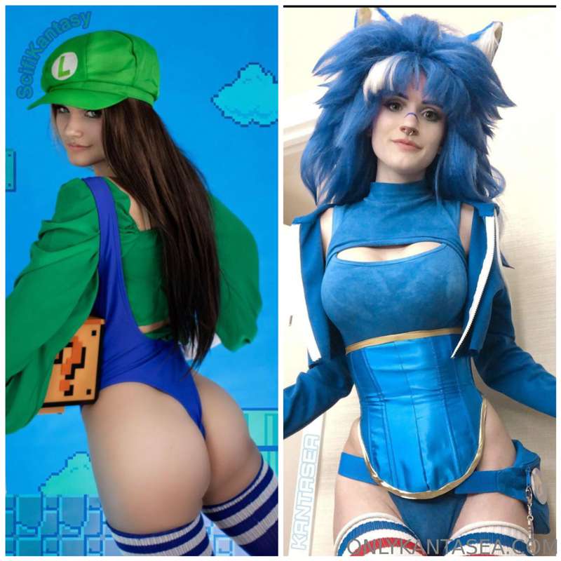 I’ll be wearing luigi and sonic this weekend, so if you want..