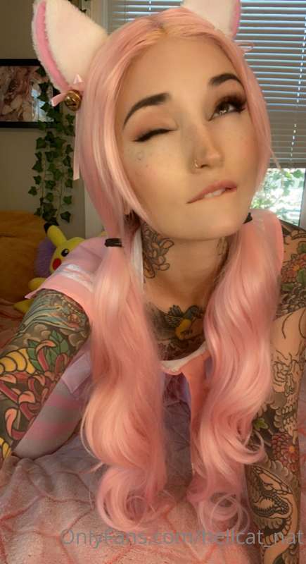 Practicing my Belle Delphine cosplay 💋 I followed an “e girl.. 14