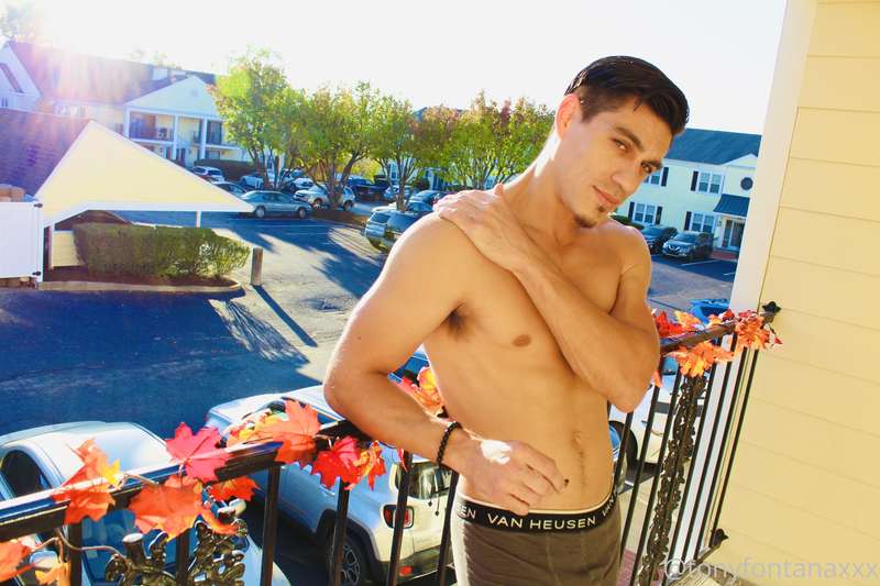 On the balcony and I give you this look...what do u do next? 1