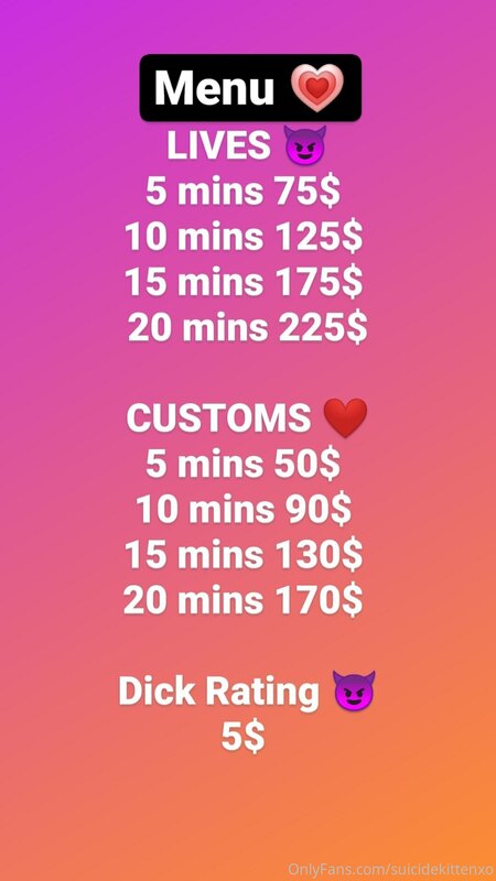Hey love here's my menu ?! ? Send me a DM with the correct $..
