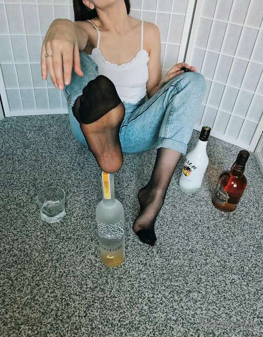 you + me + my feet + alcohol = A party for your dick! 

I've.. 12