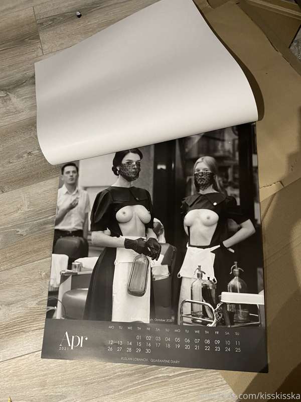 my calendar arrived))) would they hang this at home?😍😍😈 2