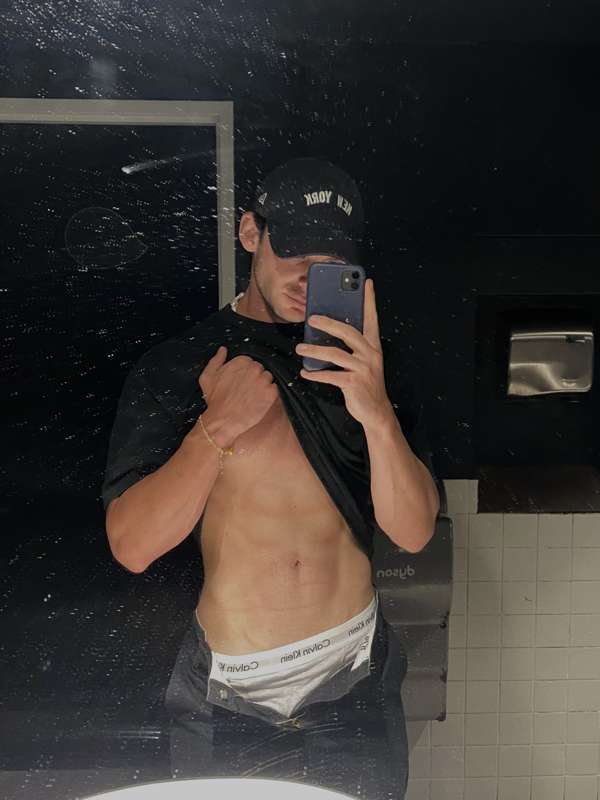 in the bathroom stall