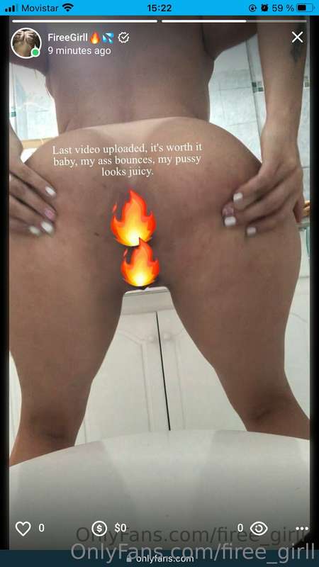 My big ass bounces and my pussy is juicy 🍑 Doing twerk with ..