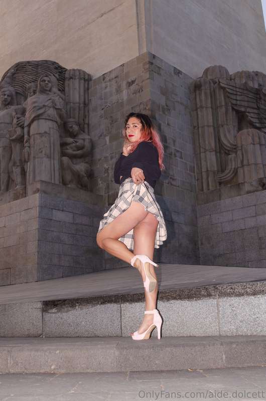 New post ♥️ Upskirt on public park