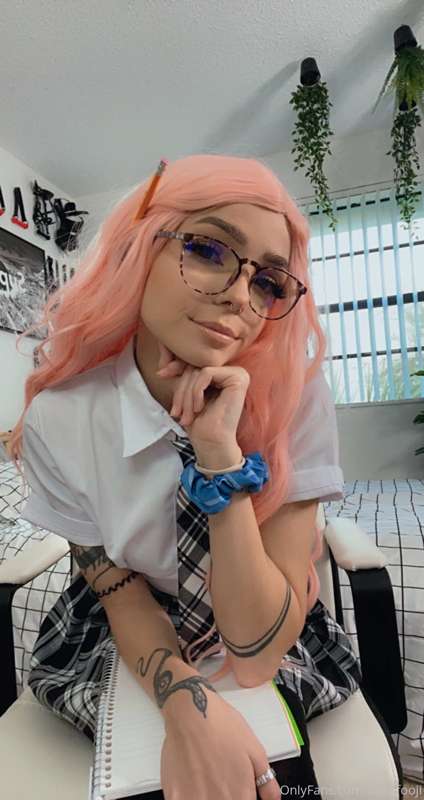 School tutor pt. 2 💗📚✏️ How soft do my titties look? Do you .. 13