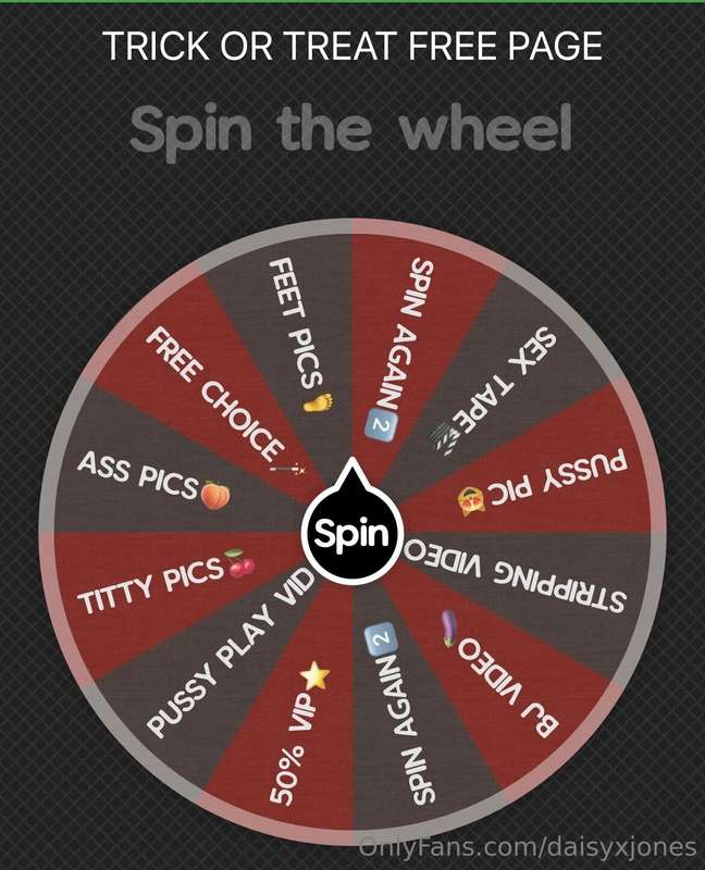 Are you a gambler??😈FIRST EVER SPIN THE WHEEL FOR MY FREE PA..
