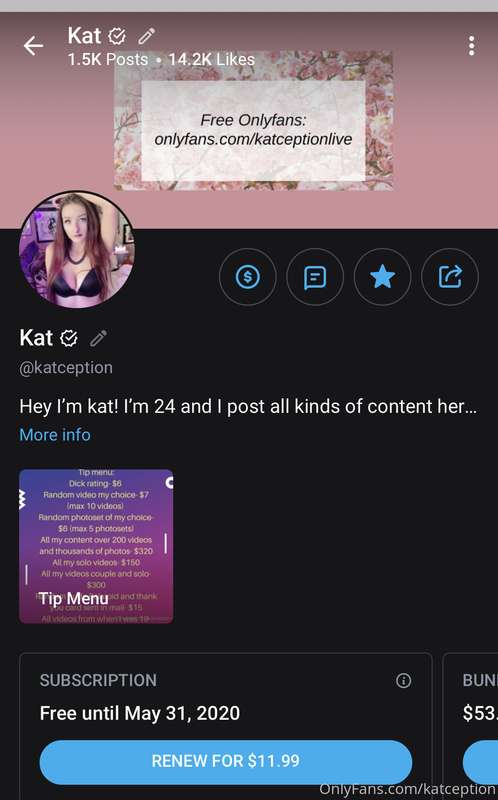 Reminder: share my profile to your friends, and if they subs..