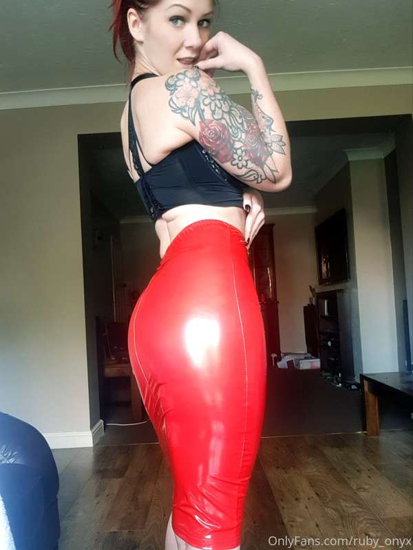 So which of you lovely boys got me this gorgeous PVC skirt f.. 4