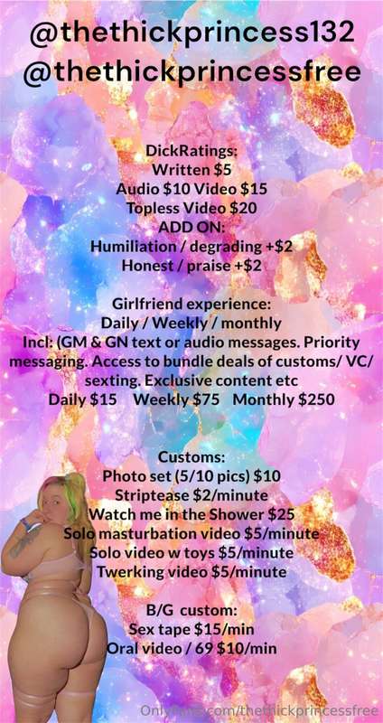 My menu!