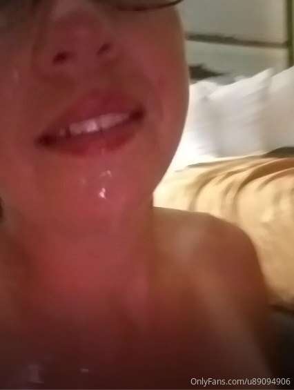 Oooops, I got cum on my face!!  VIDEO will be posted next!