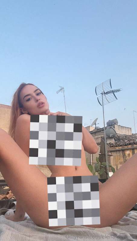 hard nipples out on the rooftop, spit dripping down my landi.. 3