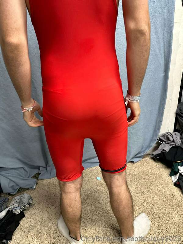 The private in a red wrestling singlet! 4