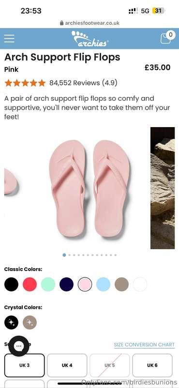 I found some flip flops that are foot supporting!! These wou..
