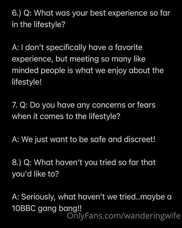 Here’s a fun Q&A about our Swinger Lifestyle!💋 4