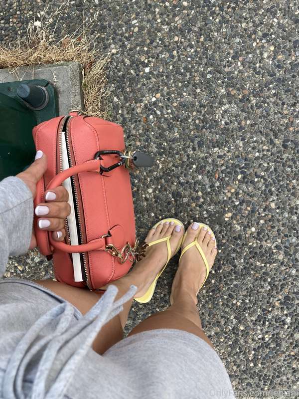 New mani pedi 💕 still out and about