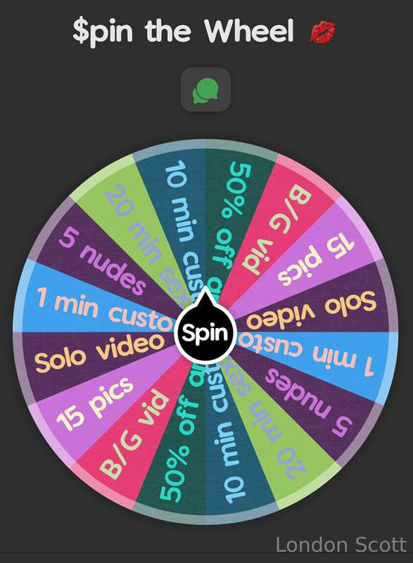 $5 for a spin  $10 for 2 spins