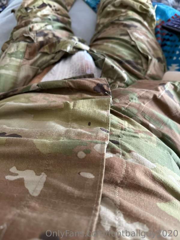 Had a fun jerk off session in uniform and wearing a jock! Ch.. 2