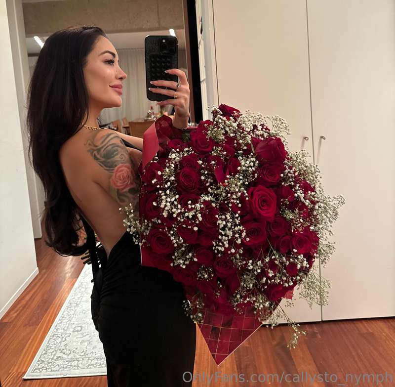 A girl should always have flowers in her house. That's the r..