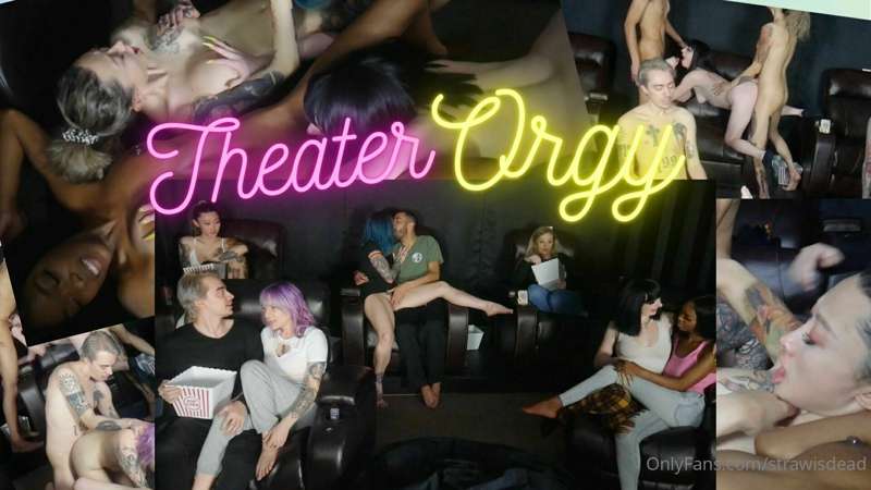 What happens when a bunch of sluts go to a movie theater? 

..