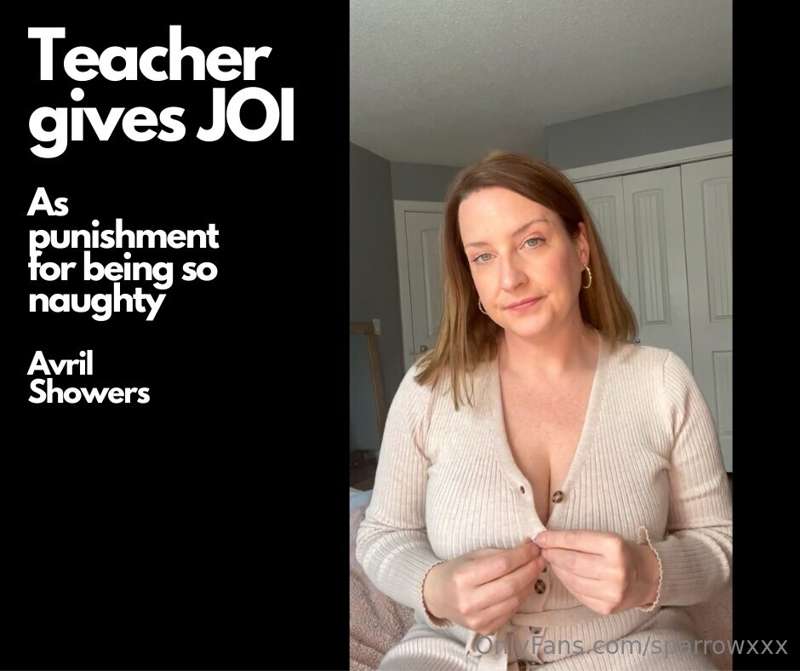 Your teacher is upset and the only resolution is to cum for ..