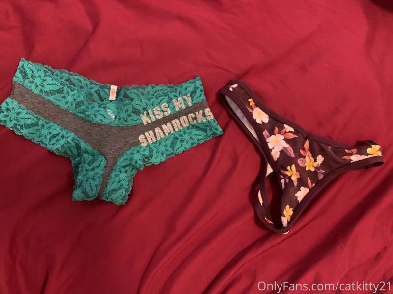 Today is a no panty kind of day so for tomorrow which one?!