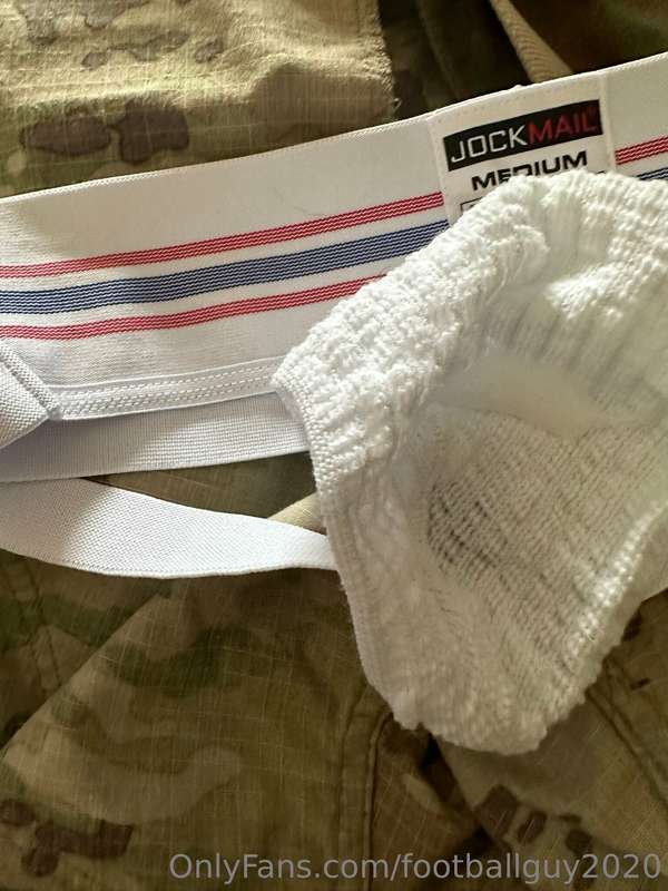 Had a fun jerk off session in uniform and wearing a jock! Ch..