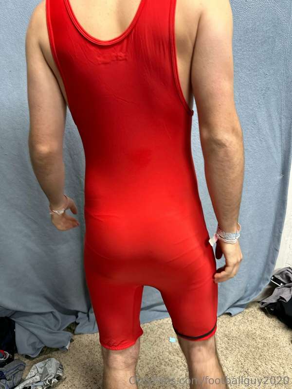 The private in a red wrestling singlet! 23