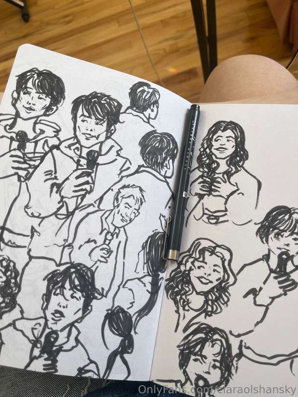 Some doodles from Saturday’s show