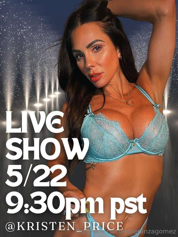 🚨 LIVE SHOW TONIGHT! 🚨Kirsten Price is going ALL OUT tonight..