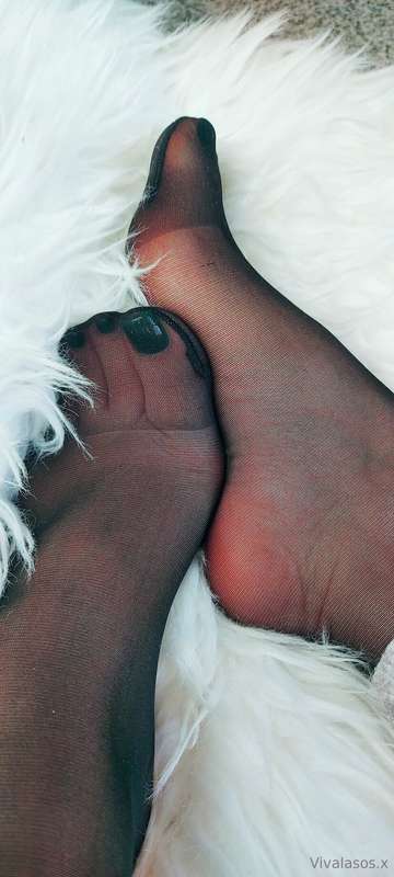 ## Nylons to keep the feet nice and warm!!
