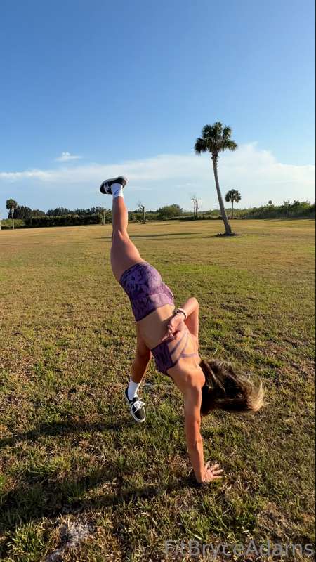 Keep swiping to see me complete a cartwheel 😉 9