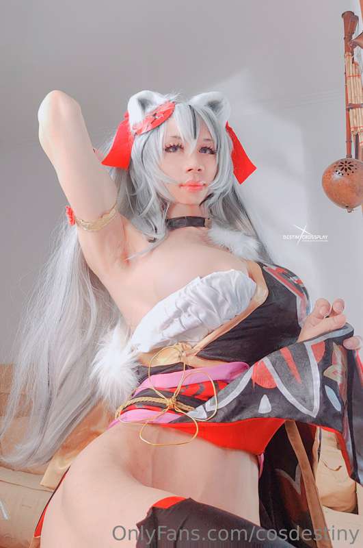 nallyvtuber festial cosplay teste + face  + self  feet lick 11