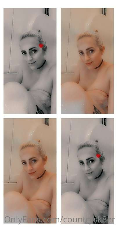 Had a little bubble bath fun earlier (; 2