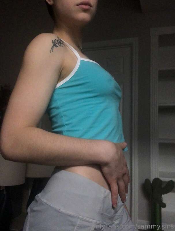 Nipples poking thru my tiny top Looking cute but I’ve had a .. 15