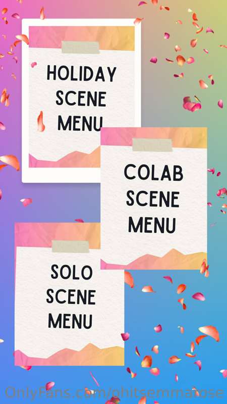 Just a reminder that I have a video menu on my story! Take a..