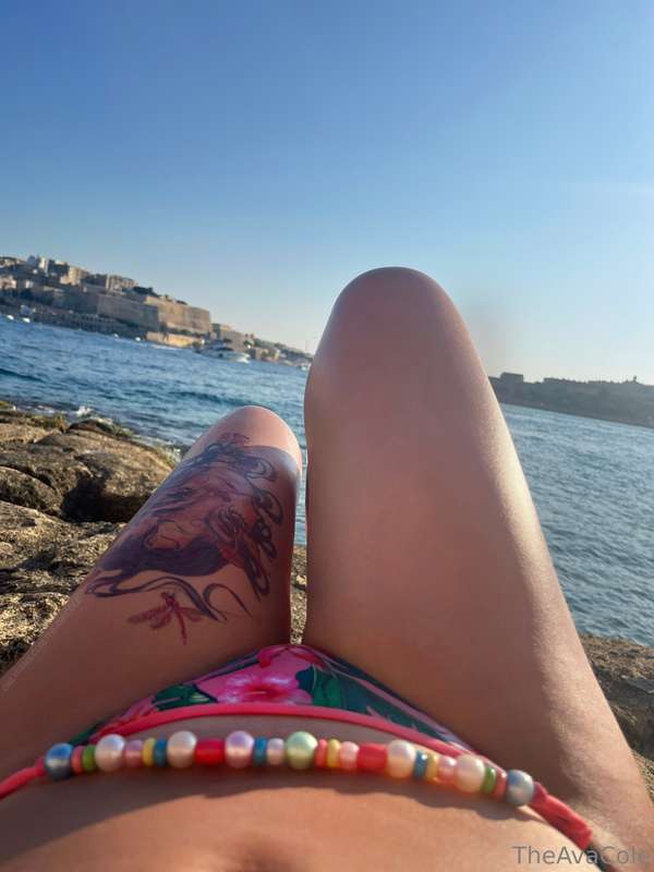 Bikini season is coming... More girl bulge on the beach! 😛🤭
